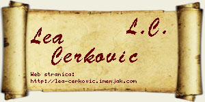 Lea Čerković vizit kartica